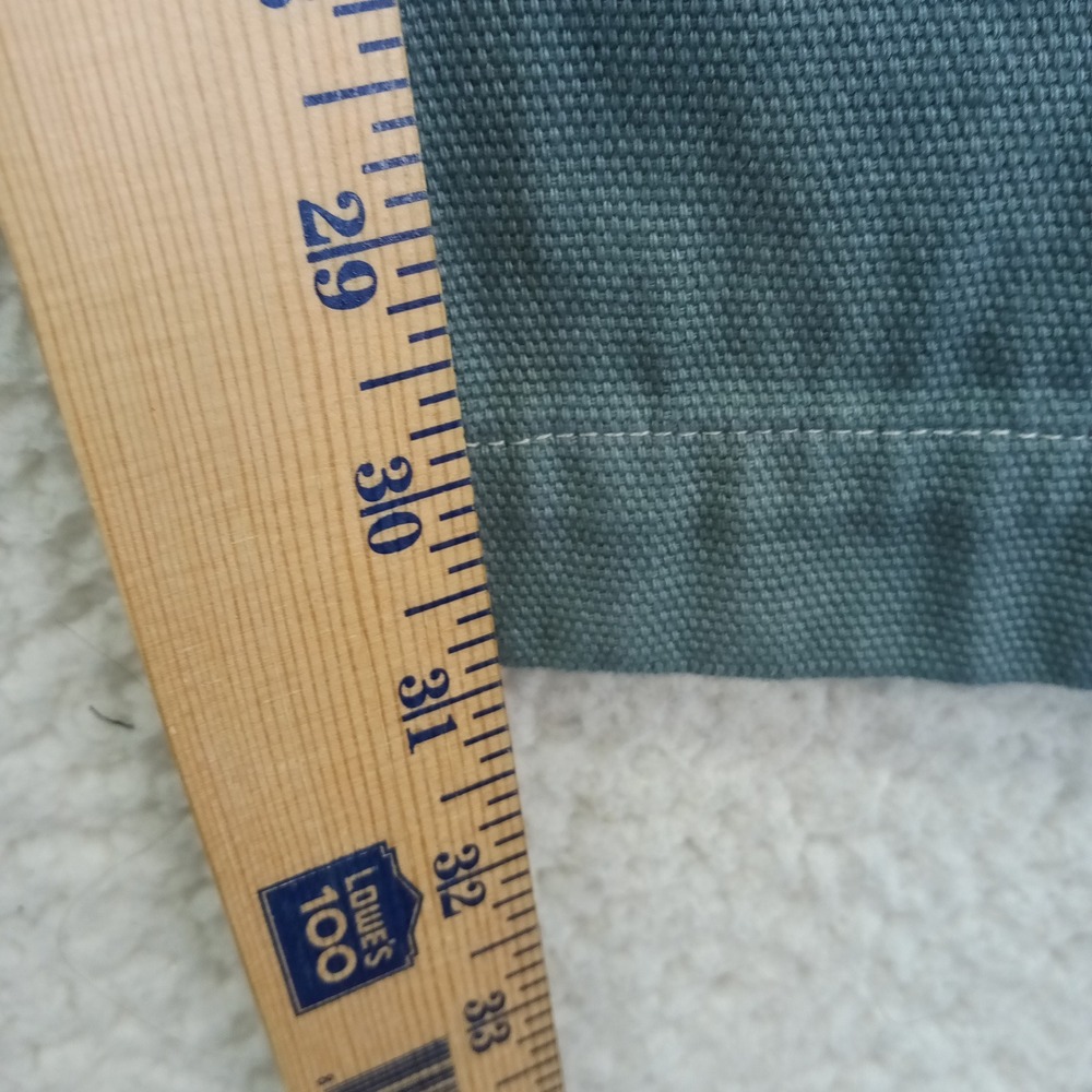 No Boundaries Mens Carpenter Pants 38x31 Green Double Knee Canvas Baggy - Picture 7 of 9